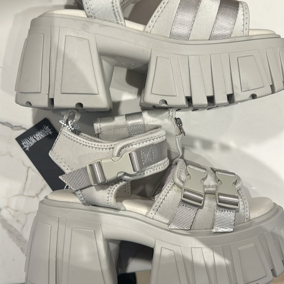 Darker Wavs UTOPIA PLATFORM SANDALS - GRAY - Picture 3 of 6